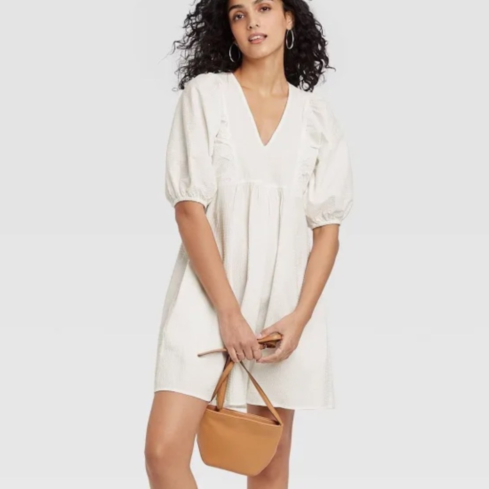 A New Day Puff Short Sleeve Dress